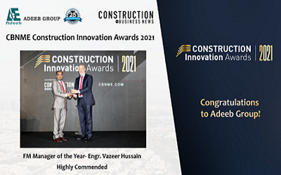 CBNME Construction Innovations Awards 2021, Adeeb Group wins awards