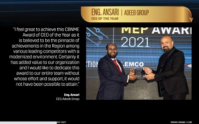 CEO of the Year : Eng.Ansari-Adeeb Group