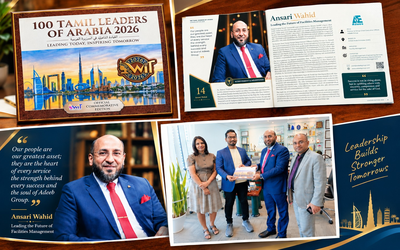 🏆 Celebrating Leadership Excellence: Dr. Ansari Wahid Recognised Among the 100 Tamil Leaders of Arabia 2026
